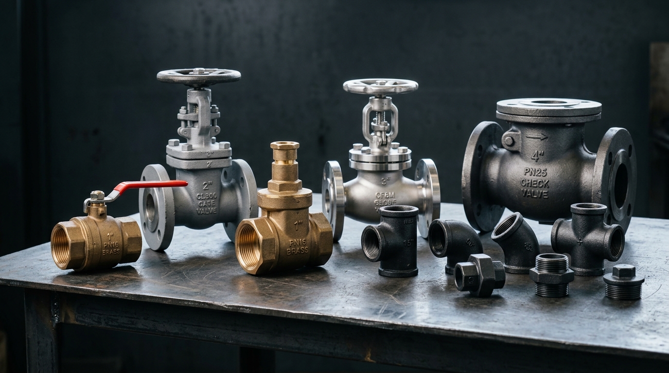 GI, Steam & Stainless Steel Pipes & Fittings